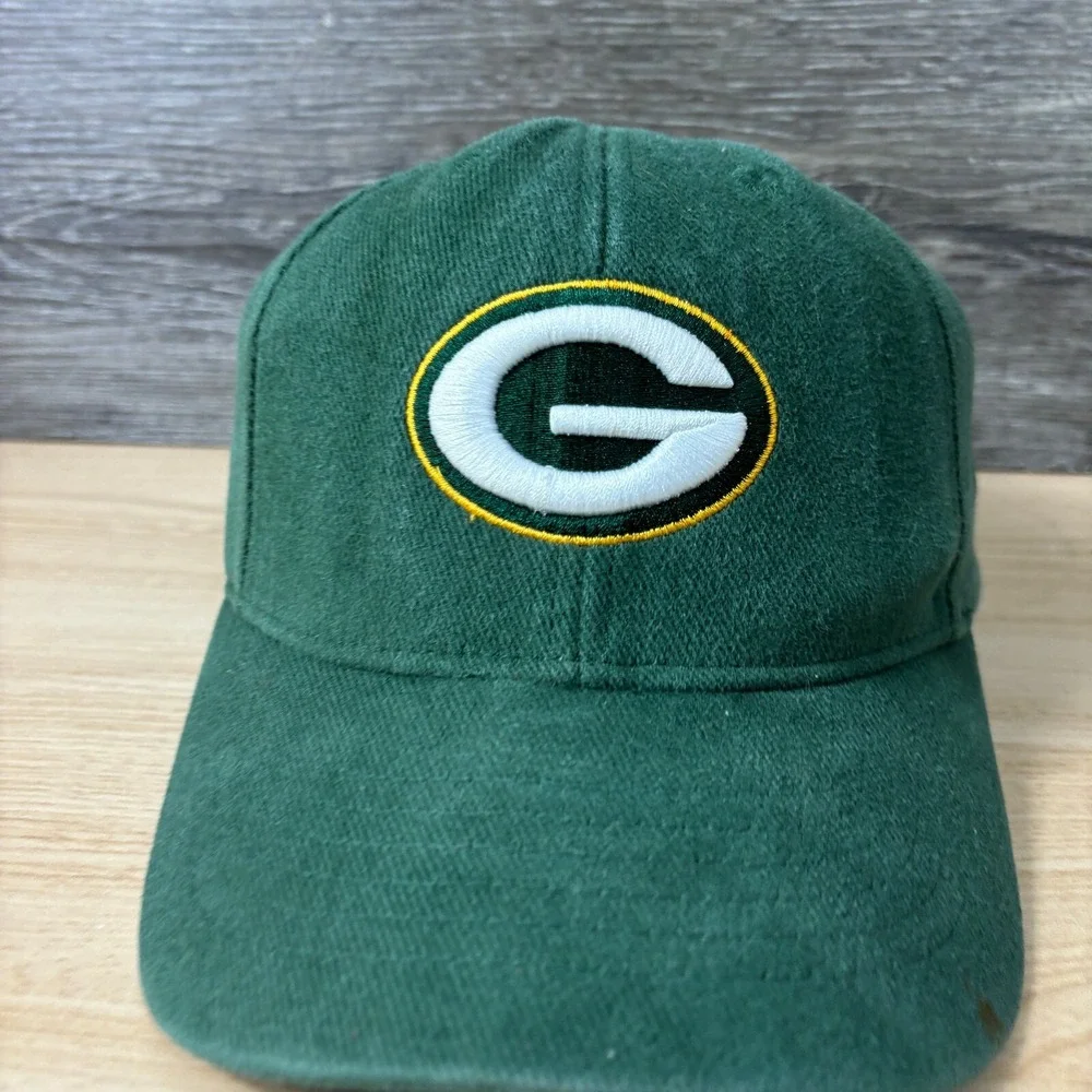 Green Bay Packers Hat Cap Strap Back Green NFL‎ Football Reebok Adjustable